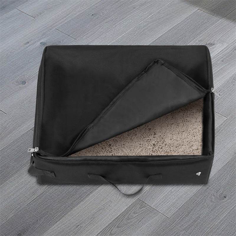Bac à litière pliable Portable de voyage pour animaux de compagnie, plateau de toilette pour chien, pot à litière pliable pour chat, étanche, extérieur, pliable - Animaleriex