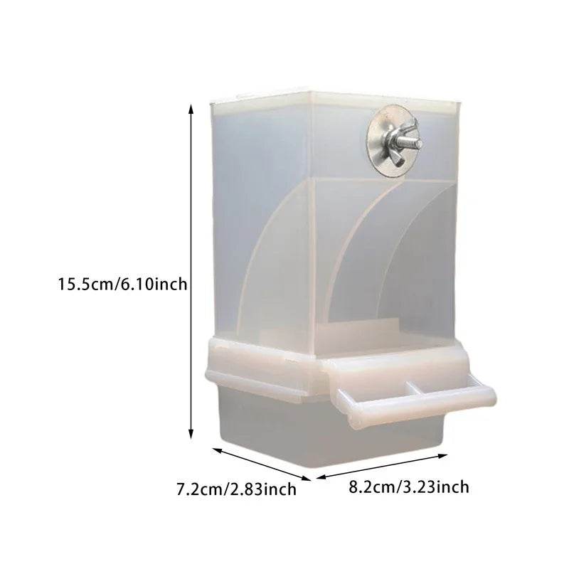 Mangeoires automatiques pour oiseaux, sans gâchis, pour perroquets, conteneur de nourriture en acrylique, accessoires de Cage pour petites et moyennes perruches - Animaleriex