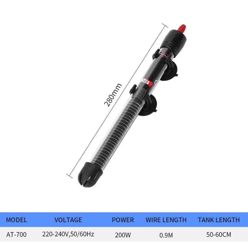 25W/50W/100W/200W/300W Aquarium Submersible réservoir de poisson chauffe-eau réglable température constante tige chauffante prise ue/US - Animaleriex