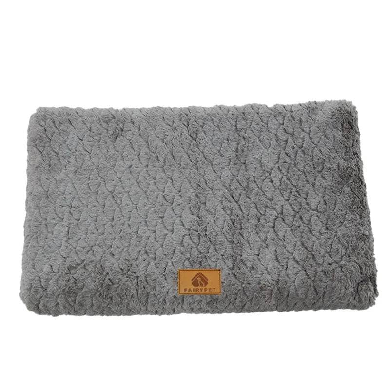 Lit pour animaux de compagnie en mousse à mémoire de forme, avec housse amovible en fausse fourrure lavable, lit orthopédique imperméable pour chien, caisse à fond antidérapant - Animaleriex