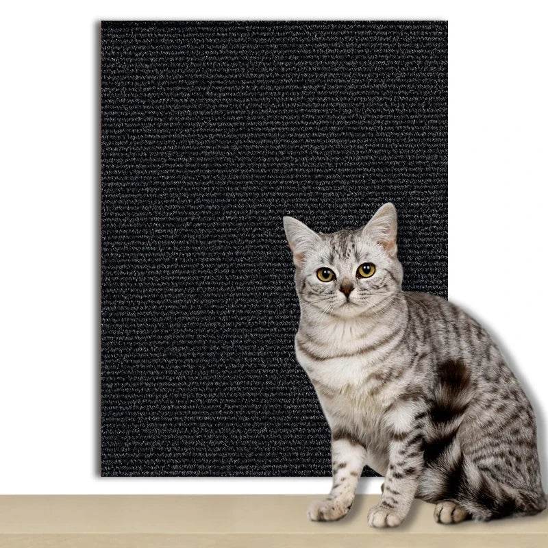 Tapis auto-adhésif pour chats, planche à gratter murale, anti-rayures pour chats, canapé, bricolage, planche à gratter pour chats, Protection des pattes, aiguisable, réglable - Animaleriex