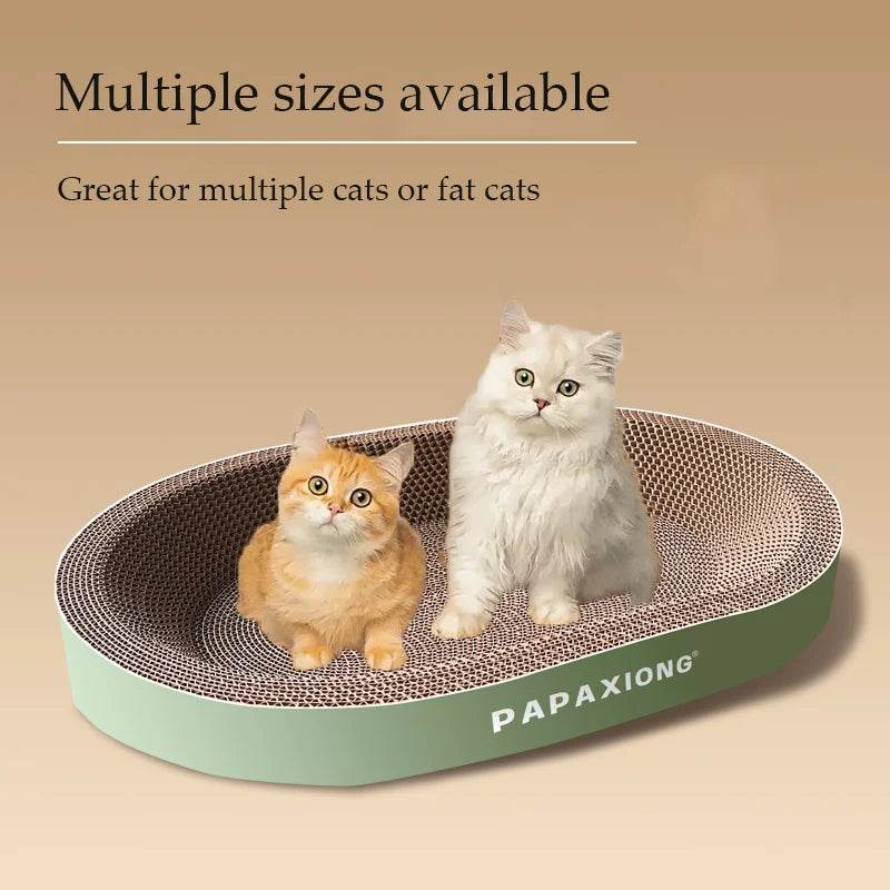 Grattoirs pour chats, jouets pour chats, rond et ovale, lit pour chat, poste à gratter, épaississement, colle de maïs Durable, décalcomanie en carton - Animaleriex