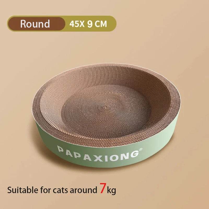 Grattoirs pour chats, jouets pour chats, rond et ovale, lit pour chat, poste à gratter, épaississement, colle de maïs Durable, décalcomanie en carton - Animaleriex