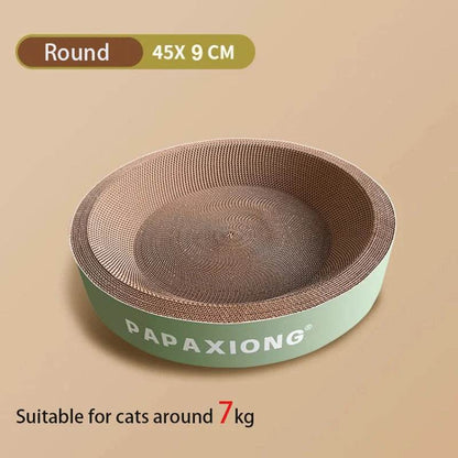 Grattoirs pour chats, jouets pour chats, rond et ovale, lit pour chat, poste à gratter, épaississement, colle de maïs Durable, décalcomanie en carton - Animaleriex