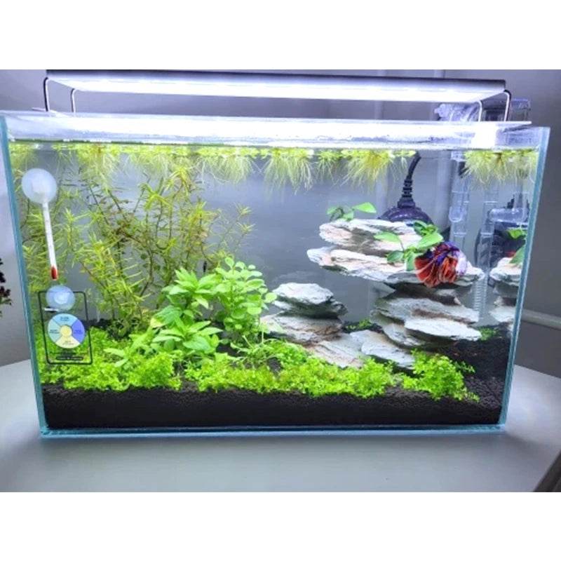 Lumière LED pour Aquarium Super mince Aquarium plante aquatique grandir éclairage étanche lumineux pince lampe bleu LED 18-72 cm pour plantes 220 v - Animaleriex