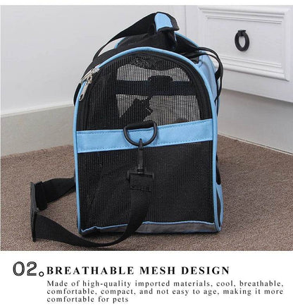 Sacs de Transport portables pour chats, sacs de Transport en maille respirante pour petits chiens, sac à main pliable pour chats, sac de voyage pour animaux de compagnie - Animaleriex