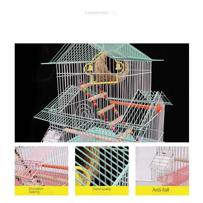 Cage à oiseaux en métal pour perroquets, perruches, nichoirs, rehaussement, nid d'oiseaux, fournitures pour pigeons, vendues en usine - Animaleriex