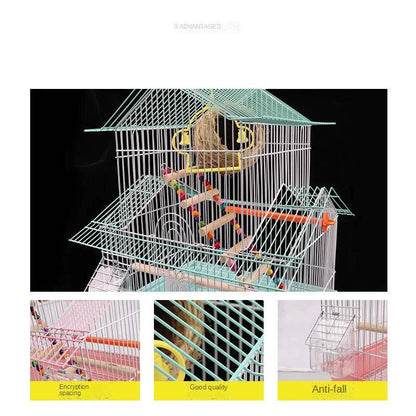 Cage à oiseaux en métal pour perroquets, perruches, nichoirs, rehaussement, nid d'oiseaux, fournitures pour pigeons, vendues en usine - Animaleriex