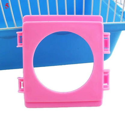 Bouchon de Cage double, Tunnel de Hamster, raccord d'interface, plaque de connexion de tuyau externe, bouchon de Tunnel, déflecteur, jouets pour animaux de compagnie - Animaleriex