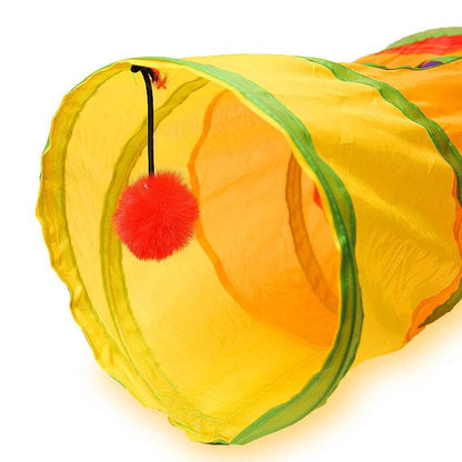 Tunnel pour chat, Tube pliable pour animaux de compagnie, jouet d'intérieur et d'extérieur, jouets pour chiots, Puzzle, exercice de dissimulation, entraînement - Animaleriex