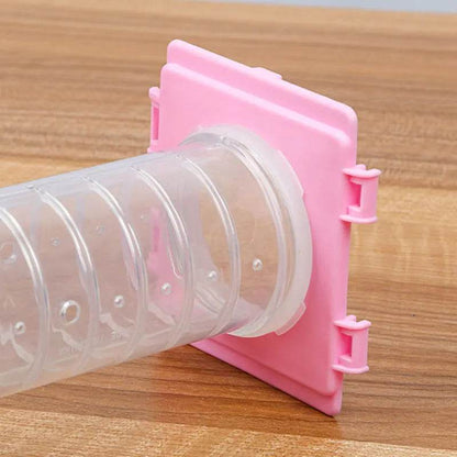 Bouchon de Cage double, Tunnel de Hamster, raccord d'interface, plaque de connexion de tuyau externe, bouchon de Tunnel, déflecteur, jouets pour animaux de compagnie - Animaleriex