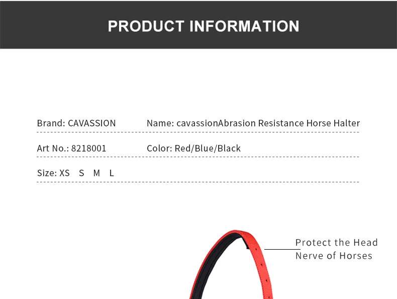 Cavassion usine directement vente Anti-friction protégeant la peau de cheval bride équitation Halter8218001 - Animaleriex