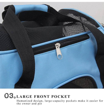 Sacs de Transport portables pour chats, sacs de Transport en maille respirante pour petits chiens, sac à main pliable pour chats, sac de voyage pour animaux de compagnie - Animaleriex