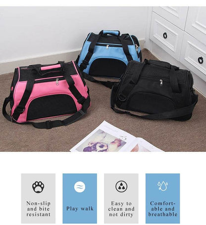 Sacs de Transport portables pour chats, sacs de Transport en maille respirante pour petits chiens, sac à main pliable pour chats, sac de voyage pour animaux de compagnie - Animaleriex