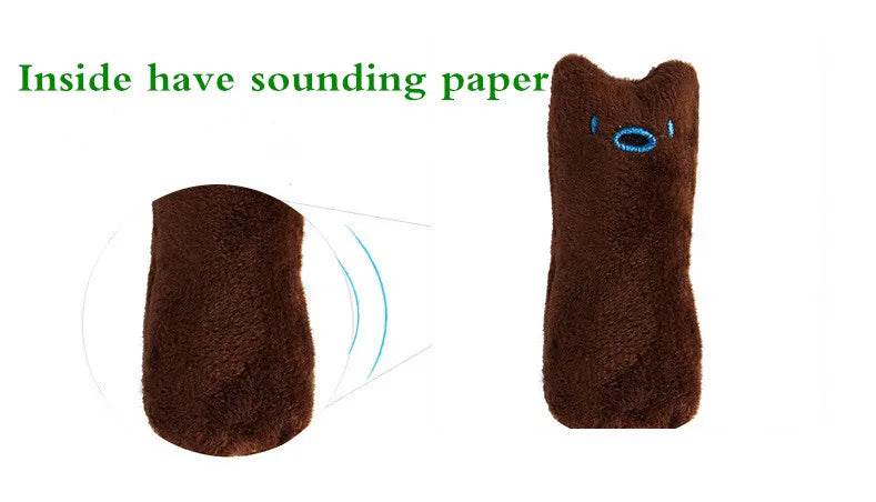Jouets en peluche pour chat, meulage des dents, herbe-aux-chats, amusant et interactif, chaton à mâcher, jouet Vocal, griffes, morsure de pouce, menthe pour chats - Animaleriex