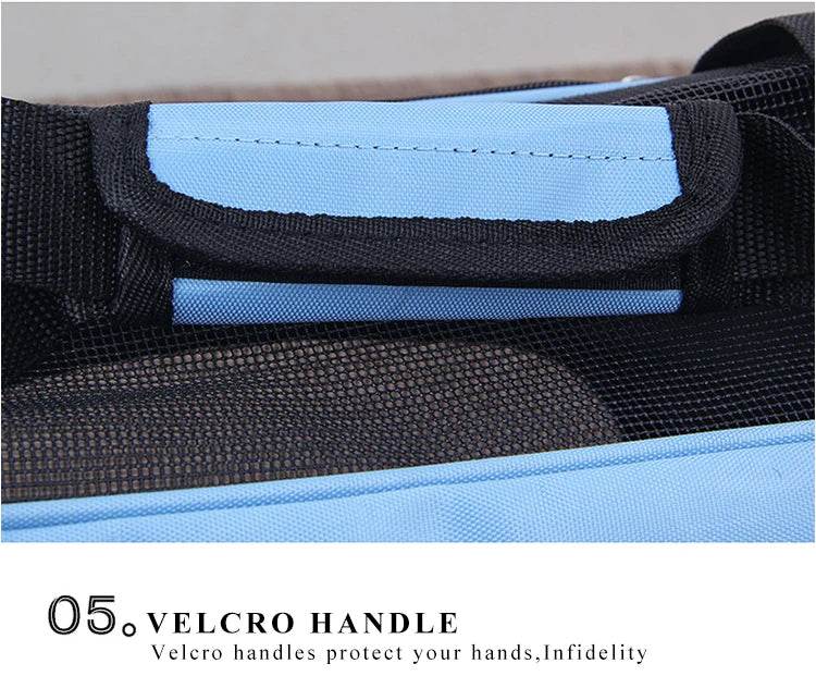 Sacs de Transport portables pour chats, sacs de Transport en maille respirante pour petits chiens, sac à main pliable pour chats, sac de voyage pour animaux de compagnie - Animaleriex