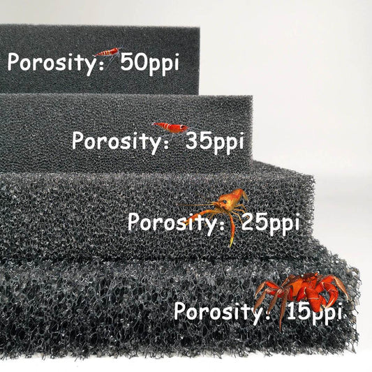 Accessoires d'aquarium décoration biochimique pratique éponge de coton filtre d'aquarium réservoir de poisson étang réservoir d'éponge en mousse noire - Animaleriex