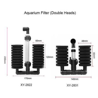 Filtre d'aquarium pour Aquarium réservoir de poissons pompe à Air écumeur filtre éponge biochimique Aquarium Bio filtre Filtro Aquario pratique - Animaleriex