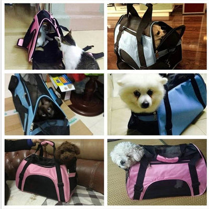 Sacs de Transport portables pour chats, sacs de Transport en maille respirante pour petits chiens, sac à main pliable pour chats, sac de voyage pour animaux de compagnie - Animaleriex