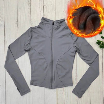 MXLLINA hiver thermique équitation veste de cheval femmes fermeture éclair manteau équestre velours peluche épaissi Sport à manches longues haut vêtements - Animaleriex