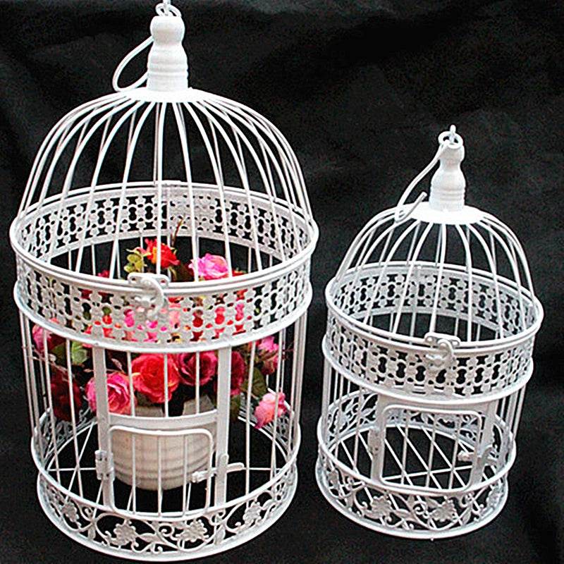 Cage à oiseaux en métal moderne, Cage à oiseaux européenne en fer forgé, décoration de mariage, Cage à fleurs, ornements, Pot de fleur, Cage à oiseaux succulente - Animaleriex
