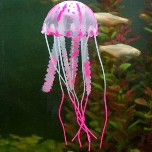 Aquarium artificiel lumineux, poisson-lion, paysage en Silicone, faux poisson flottant, lueur dans la nuit, ornement, décoration de la maison - Animaleriex