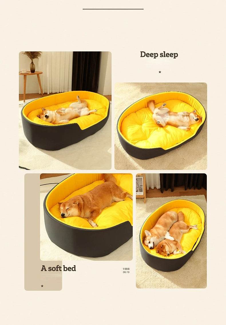 Lit pour chien chat chenil pour chien moyen canapé-lit coussin pour animal de compagnie apaisant lit pour chien maison fournitures pour animaux de compagnie accessoires quatre saisons universel - Animaleriex