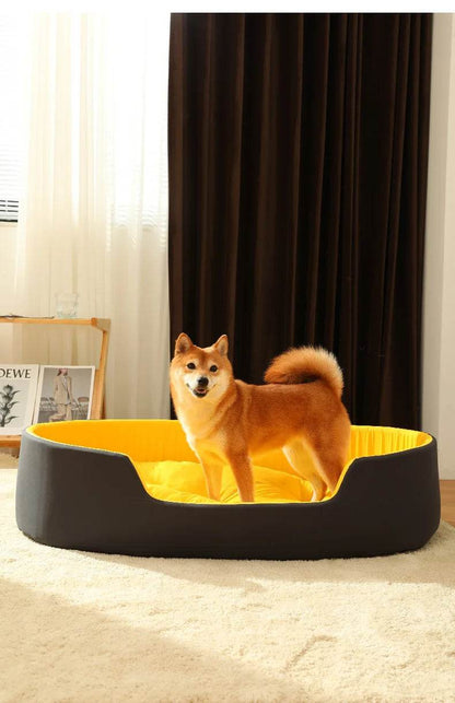 Lit pour chien chat chenil pour chien moyen canapé-lit coussin pour animal de compagnie apaisant lit pour chien maison fournitures pour animaux de compagnie accessoires quatre saisons universel - Animaleriex
