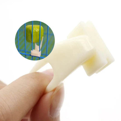 Fourchette à fruits pour oiseaux et perroquets, 1 pièce, fournitures pour animaux de compagnie, support à nourriture en plastique, Cage d'alimentation, fournitures pour animaux de compagnie, fourchette à collation, accessoires pour Cage à oiseaux - Animaleriex