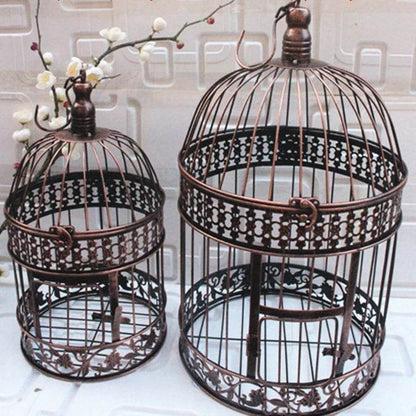 Cage à oiseaux en métal moderne, Cage à oiseaux européenne en fer forgé, décoration de mariage, Cage à fleurs, ornements, Pot de fleur, Cage à oiseaux succulente - Animaleriex