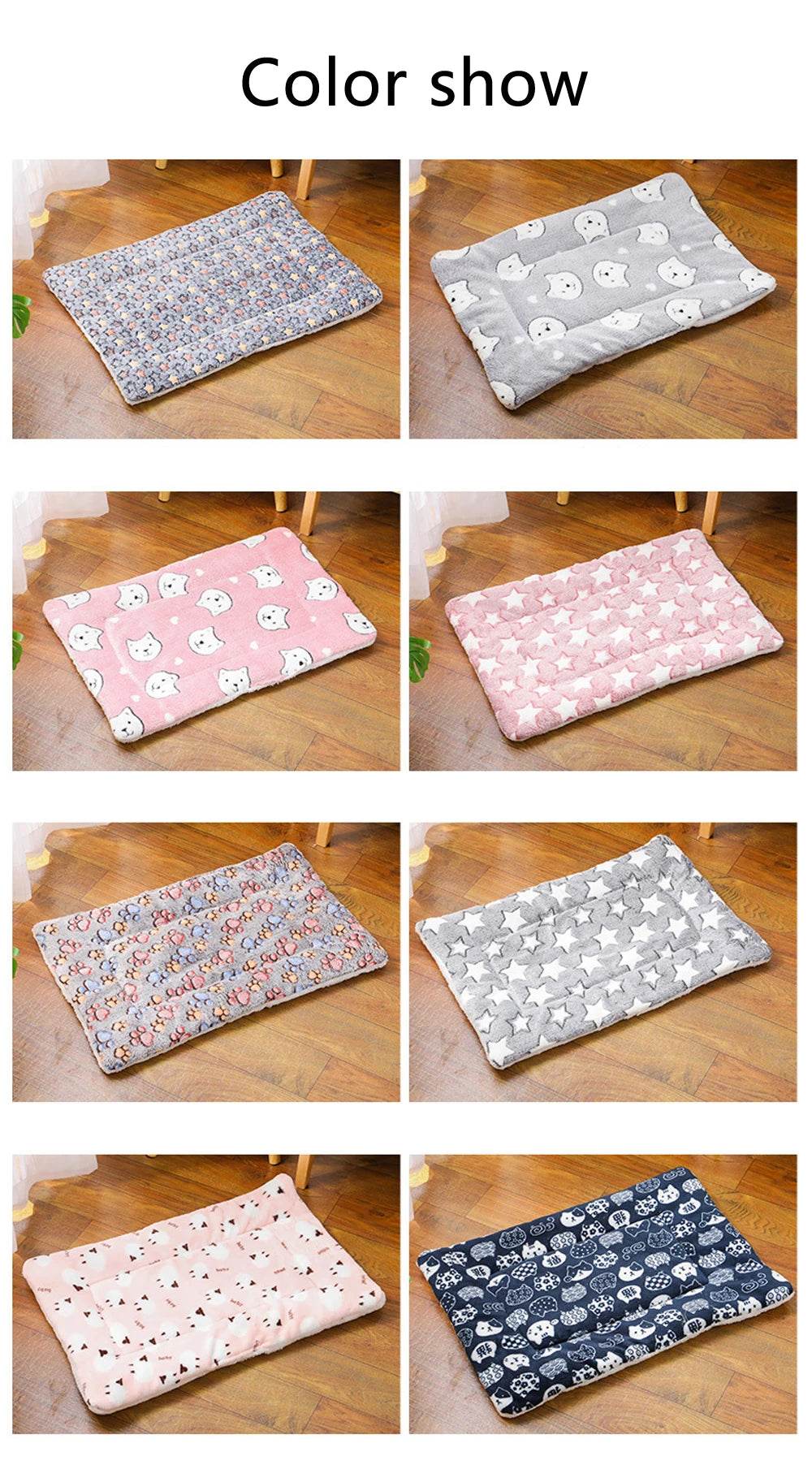 Tapis de couchage épais en flanelle respirant pour chat, coussin doux pour petit chien, couverture chaude d'hiver pour chat - Animaleriex