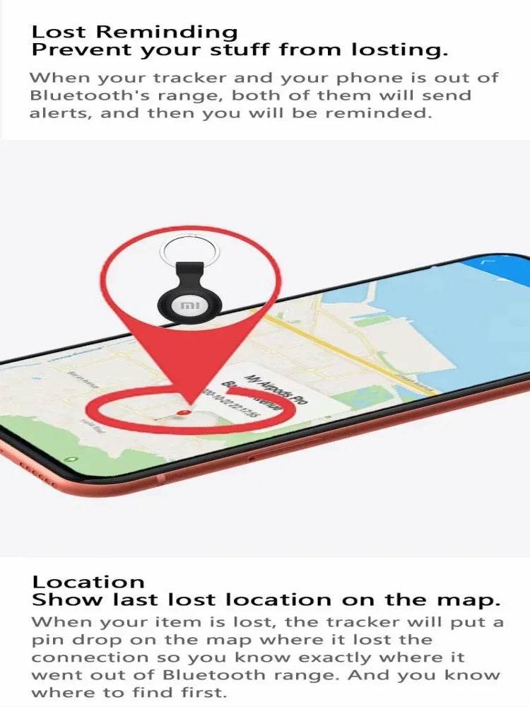 XIAOMI Mini système de traqueur GPS trouver mon application Airtag localisateur Bluetooth intelligent sac de recherche d'enfant collier Anti-perte pour animaux de compagnie avec traqueur chaud - Animaleriex