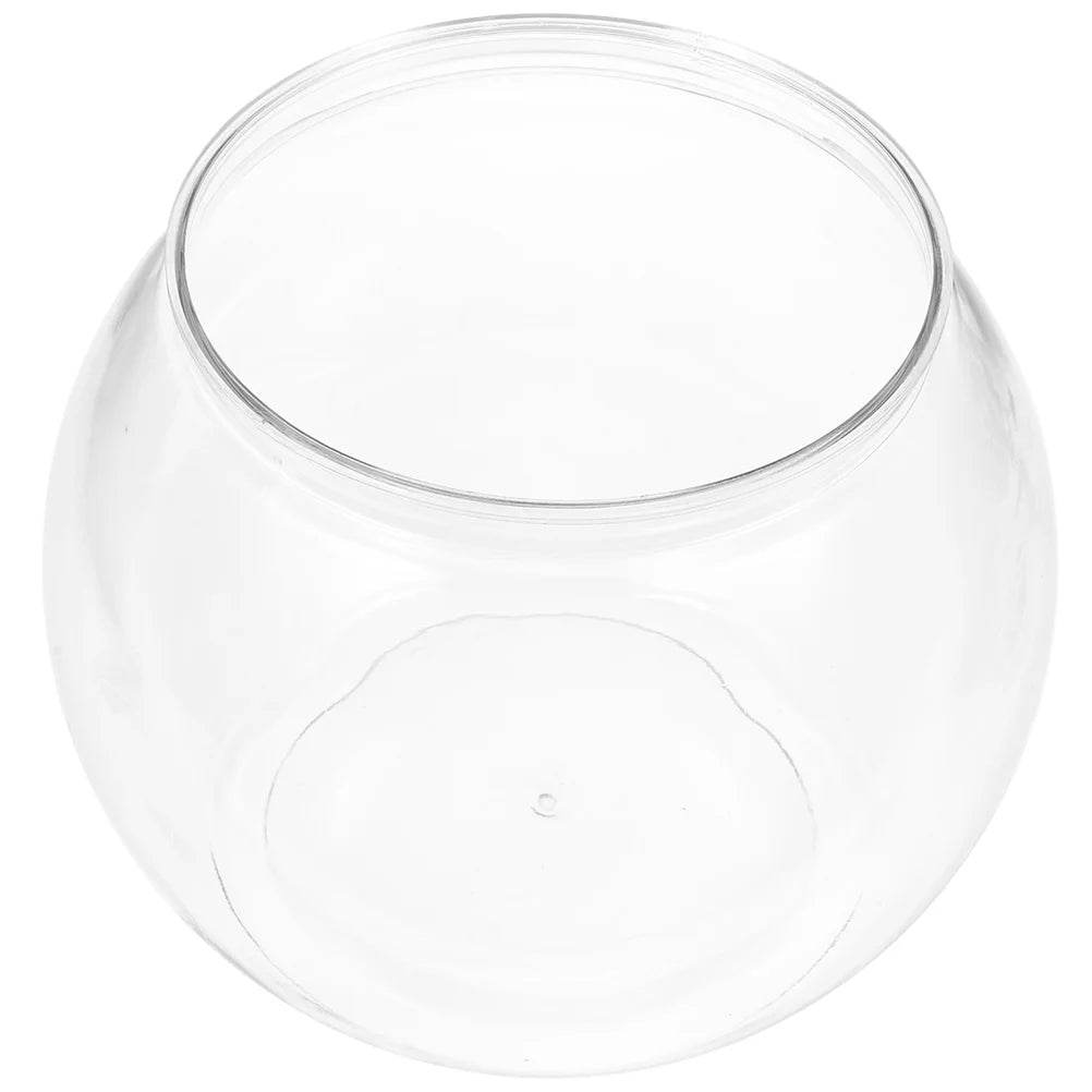 Bol à poisson rond transparent en plastique, Pot de réservoir pour Aquarium, Pot pour la neige, salon, table, Aquarium écologique - Animaleriex