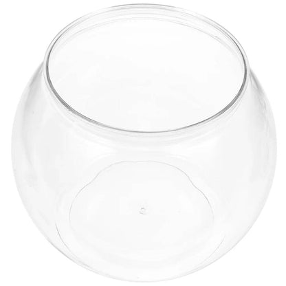 Bol à poisson rond transparent en plastique, Pot de réservoir pour Aquarium, Pot pour la neige, salon, table, Aquarium écologique - Animaleriex