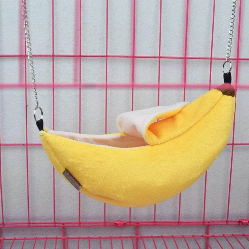 Banane Hamster lit maison hamac petit Animal chaud lit maison Cage nid Hamster accessoire pour Sugar Glider Hamster petit oiseau Animal de compagnie - Animaleriex