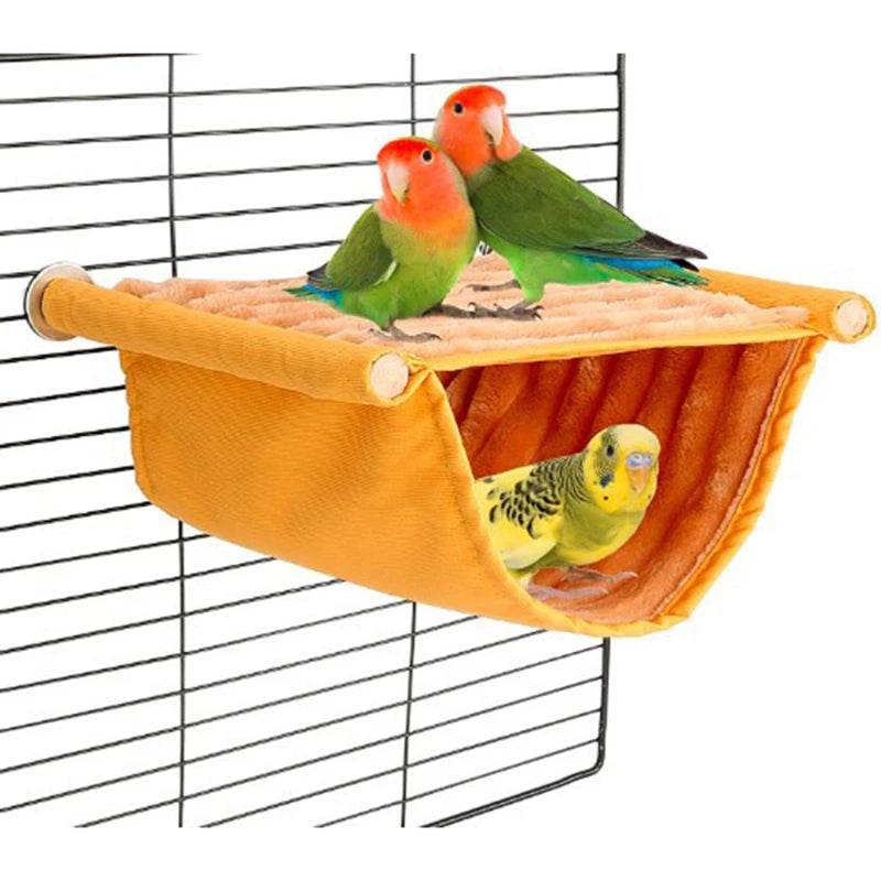Hamac suspendu pour animaux de compagnie, lit nid chaud, maison pour perroquets, Cage à oiseaux amovible et lavable, perchoir pour Hamster Lovebird - Animaleriex