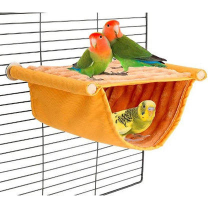 Hamac suspendu pour animaux de compagnie, lit nid chaud, maison pour perroquets, Cage à oiseaux amovible et lavable, perchoir pour Hamster Lovebird - Animaleriex
