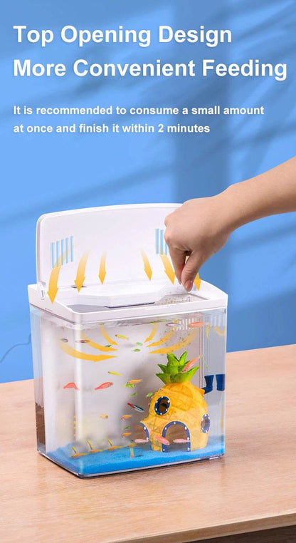 Réservoir de poissons de salon, petit mini réservoir Douyu, réservoir écologique de table domestique, filtre arrière à circulation automatique, réservoir de poissons rouges - Animaleriex