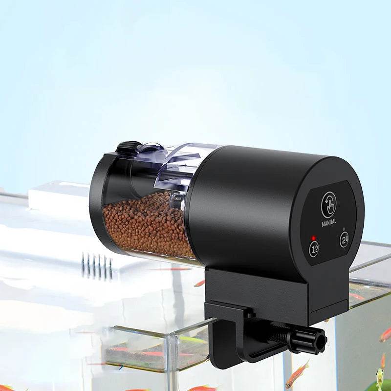 Mangeoire automatique pour Aquarium, synchronisation intelligente, 100Ml, mangeoire automatique pour poissons rouges, grande capacité - Animaleriex