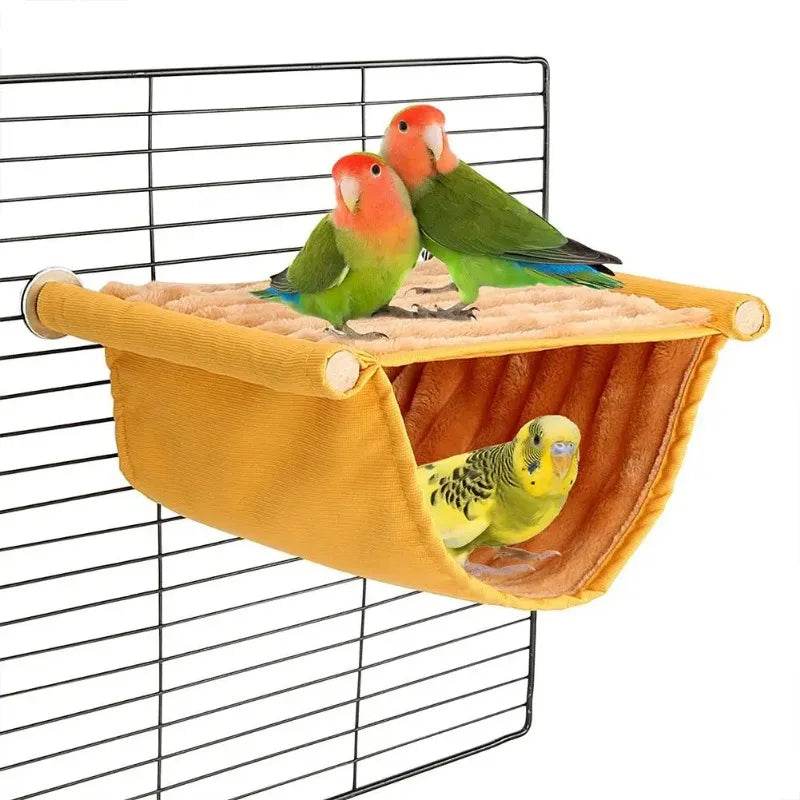 Hamac suspendu pour animaux de compagnie, lit nid chaud, maison pour perroquets, Cage à oiseaux amovible et lavable, perchoir pour Hamster Lovebird - Animaleriex