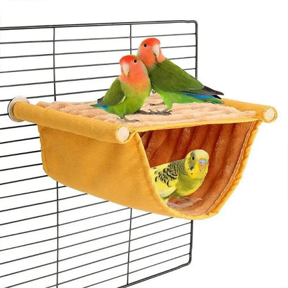 Hamac suspendu pour animaux de compagnie, lit nid chaud, maison pour perroquets, Cage à oiseaux amovible et lavable, perchoir pour Hamster Lovebird - Animaleriex