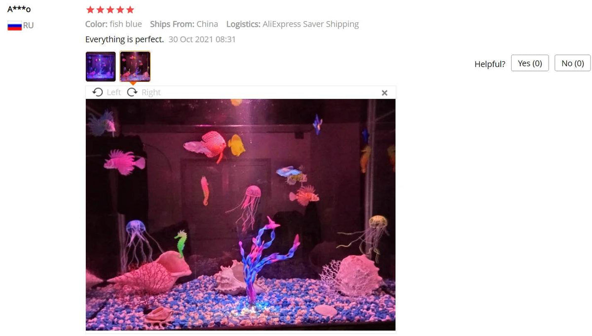 Aquarium artificiel lumineux, poisson-lion, paysage en Silicone, faux poisson flottant, lueur dans la nuit, ornement, décoration de la maison - Animaleriex