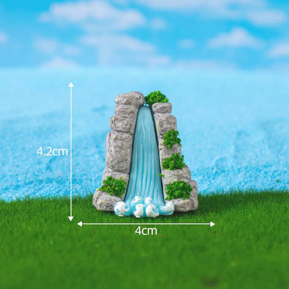 Accessoires de jardin féerique, puits d'eau de source miniatures, pont de bateau, ornement de Statue, Figurines de paysage, décor artisanal de jardin de maison - Animaleriex