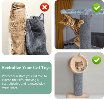 Tapis à gratter auto-adhésif pour chat, tapis à découper, poste à gratter pour chat, Protection anti-rayures pour meubles de canapé - Animaleriex