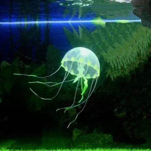 Aquarium artificiel lumineux, poisson-lion, paysage en Silicone, faux poisson flottant, lueur dans la nuit, ornement, décoration de la maison - Animaleriex