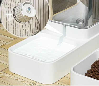 Mangeoire pour chien Distributeur d'eau pour chat Mangeoire automatique pour chat et distributeur d'eau pour chat Mangeoire pour chat par gravité Distributeur de stockage de nourriture Conteneur - Animaleriex