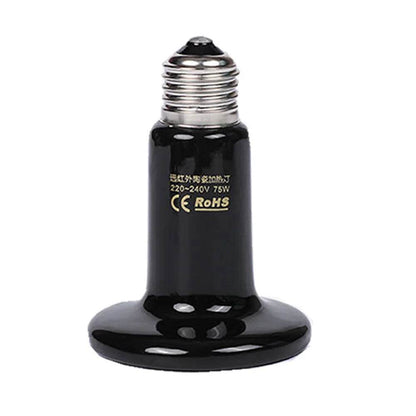 Lampe chauffante en céramique pour animaux de compagnie, à infrarouge lointain, 25W, 50W, 75W, 100W, 150W, 200W, 110V, 220V, pour reptiles, tortues, couveuse, émetteur de chaleur - Animaleriex