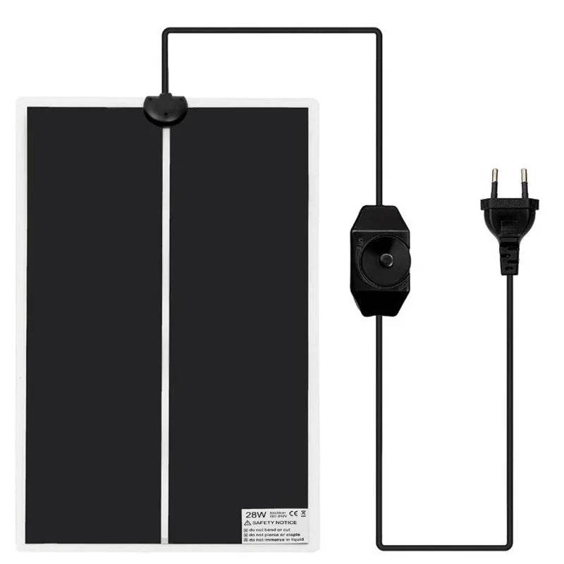 Tapis chauffant pour Reptiles Terrarium 5-45W, coussinets chauffants pour animaux de compagnie, régulateur de température réglable, fournitures pour Reptiles - Animaleriex