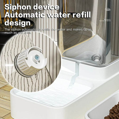 Mangeoire pour chien Distributeur d'eau pour chat Mangeoire automatique pour chat et distributeur d'eau pour chat Mangeoire pour chat par gravité Distributeur de stockage de nourriture Conteneur - Animaleriex