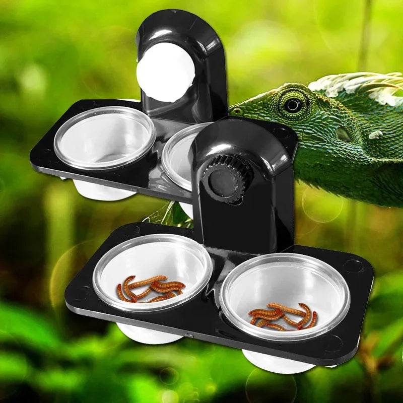 Réservoir d'alimentation en eau pour reptiles, 1 pièce, réservoir d'insectes, d'araignées, de fourmis, de serpent, Gecko, bol d'alimentation en eau, boîte d'alimentation d'élevage, fournitures pour animaux de compagnie - Animaleriex
